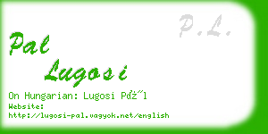 pal lugosi business card